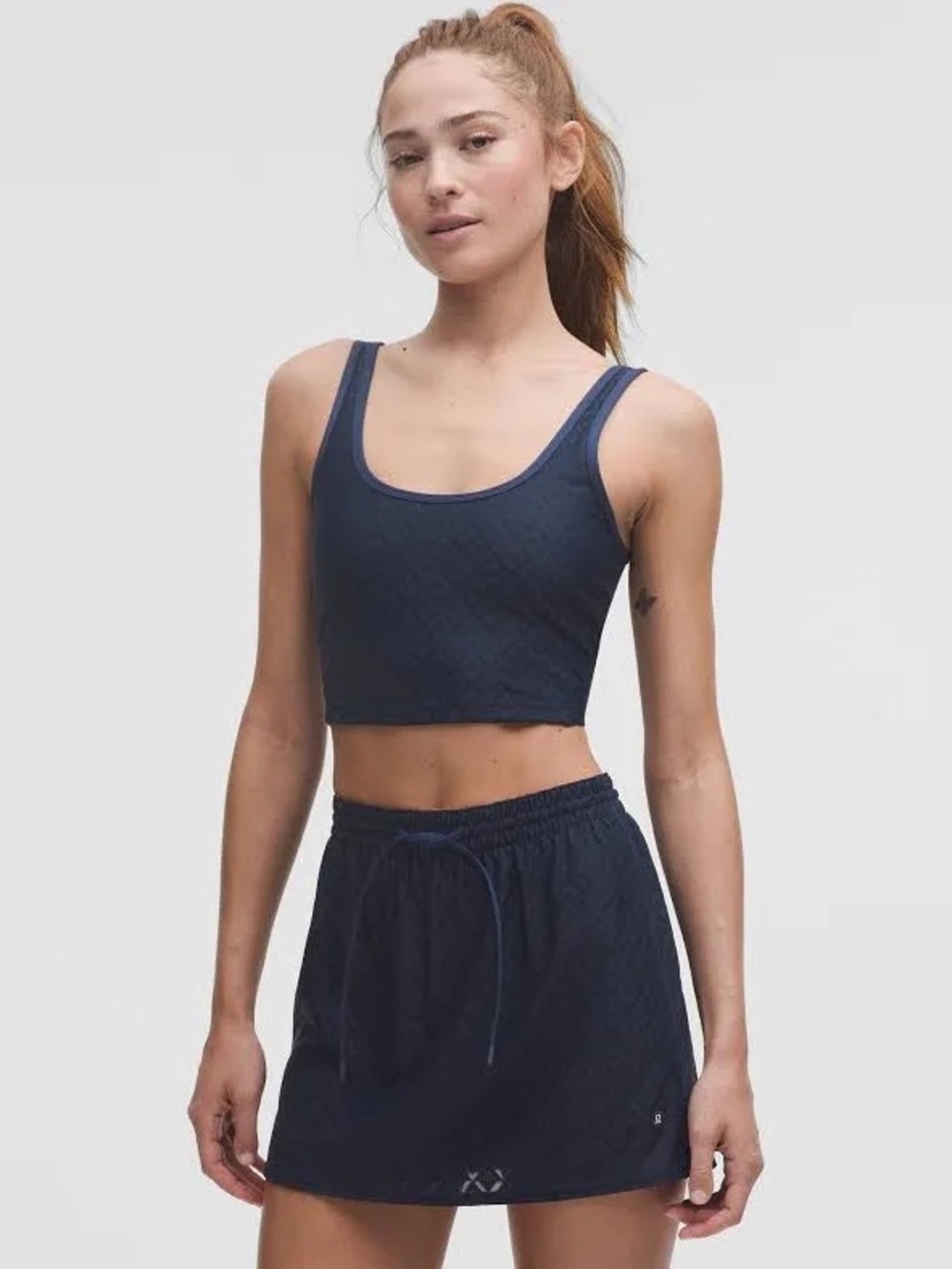 Lululemon Textured Mesh Tennis Tank Top, B/C Cup, Size Large (Fits Like Medium)